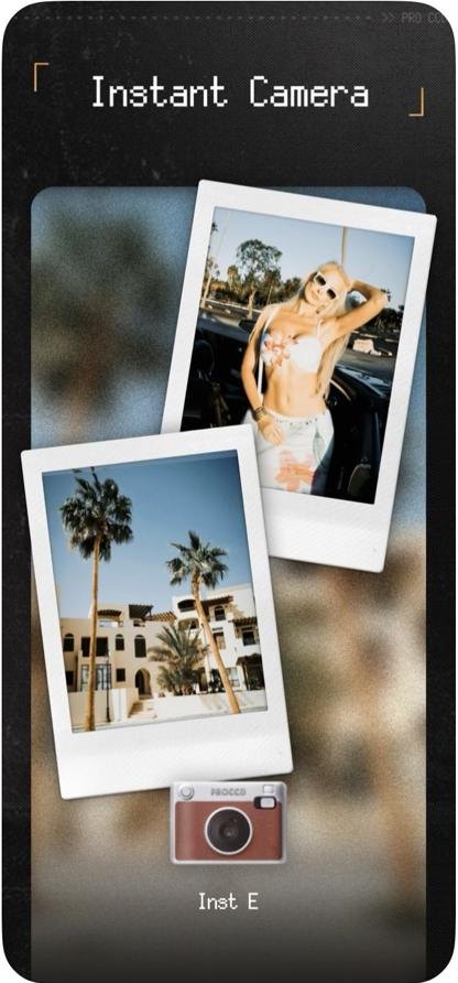 Instant Camera preview from the ProCCD app